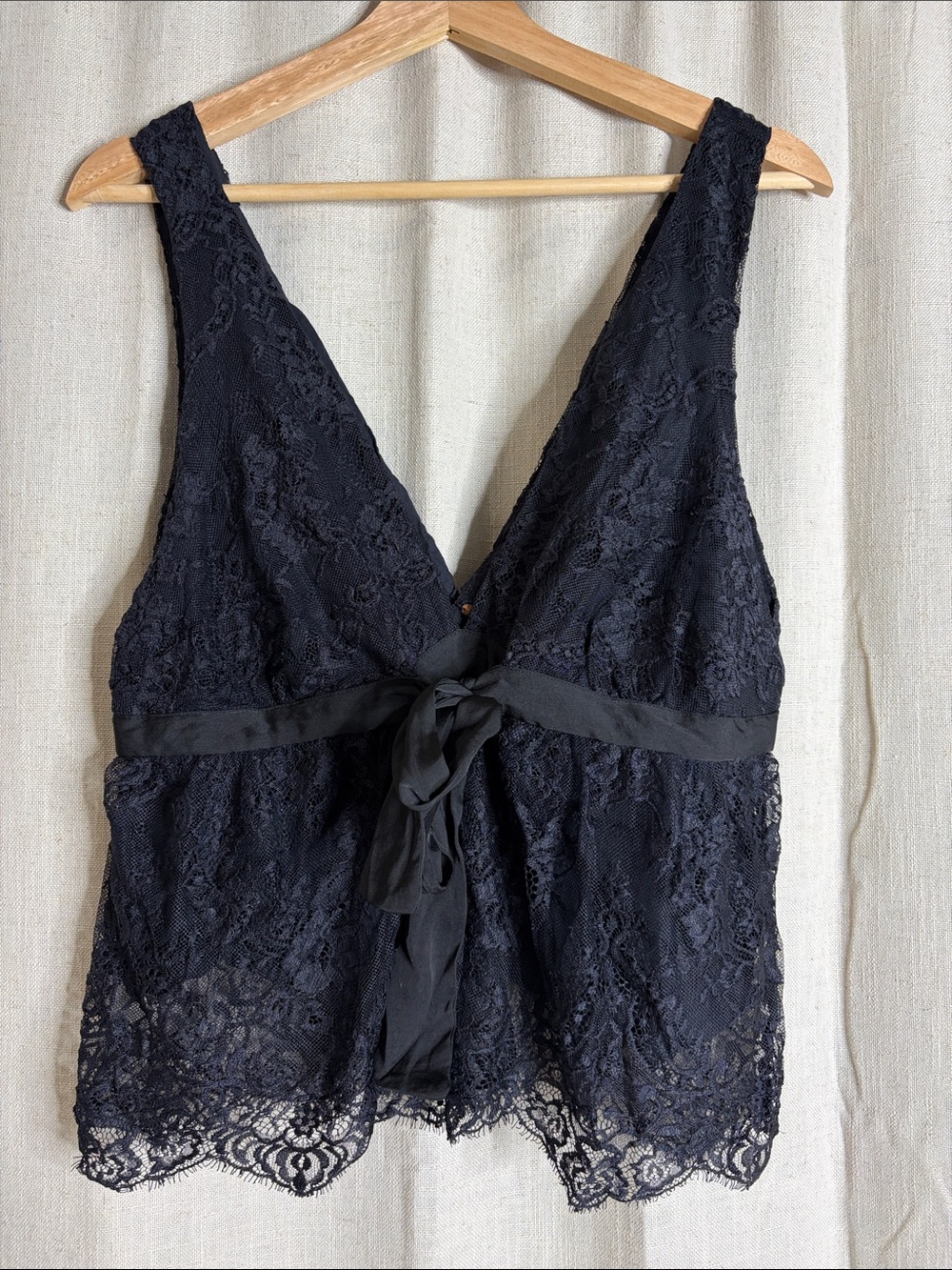 Free People Black Lace Camisole
